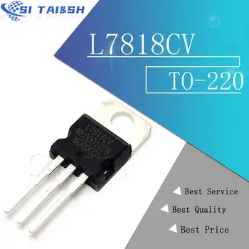 10VNT LM317T L7805 L7806 L7808 L7809 L7910 L7812 L7815 L7818 L7824 L7915 naujas ir originalus IC Chipset TO-220 L7805CV